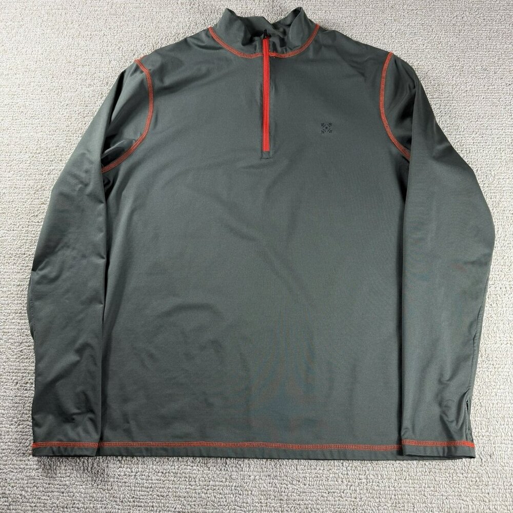 Oxbow Performance 1/4 Zip Pullover Shirt Green Orange Women’s Size XXL